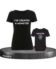 Mutter und Baby I have created a Monster Partnerlook Set in schwarz