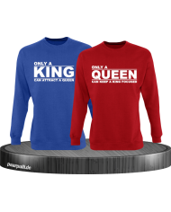 Only a King can attract a Queen Partnerlook Sweatshirts