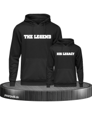 The Legend and His Legacy Vater Sohn Partnerlook Hoodies in schwarz