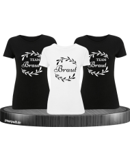 Braut & Team Braut Junggesellenabschied T-Shirts für Damen