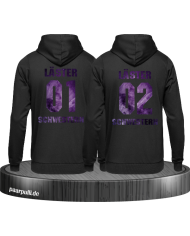 Läster Schwestern 2er Hoodie Set einzigartigem Druck