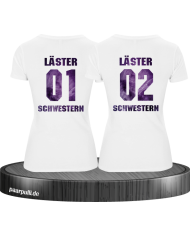 Läster Schwestern 2er T-Shirt Set einzigartigem Druck