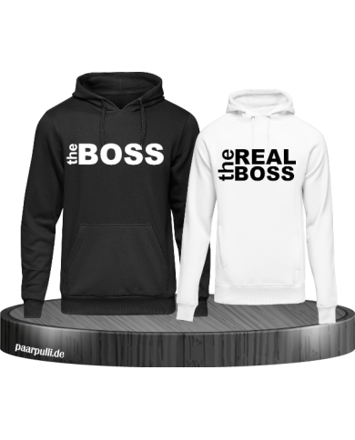 The Boss und The Real Boss Partnerlook Hoodies