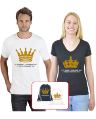 Turnbeutel bedruckt mit Krone