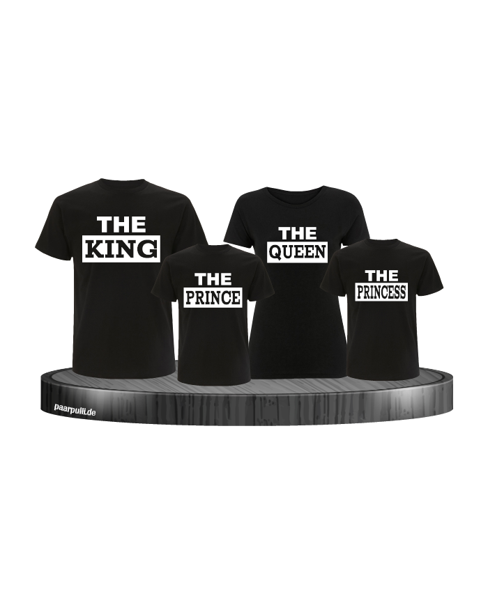 The King Familienlook T-Shirts in schwarz The King Familienlook T-Shirts in schwarz
