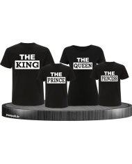The King, The Queen, The Prince und The Princess Familienlook T-Shirts