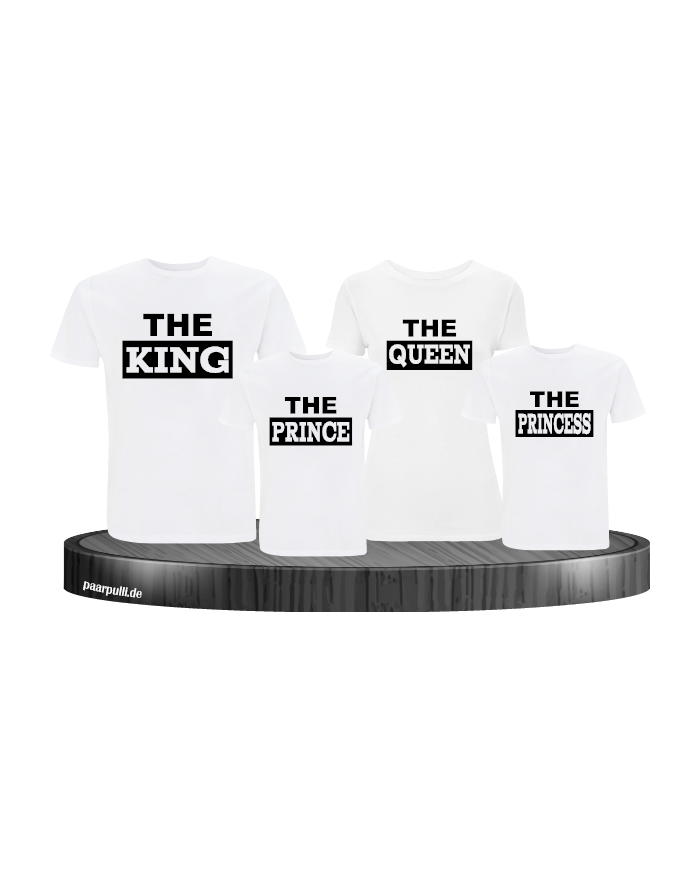 The King Familienlook T-Shirts in weiß
