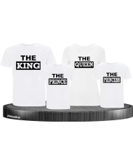 The King Familienlook T-Shirts in weiß