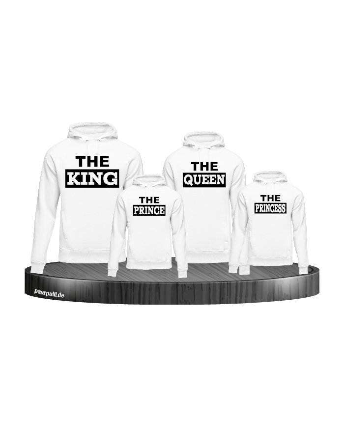The King Familienlook Hoodies in weiß
