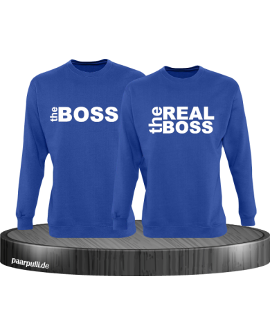 The Boss The Real Boss Partnerlook Sweater in blau