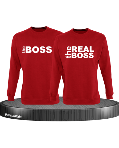The Boss The Real Boss Partnerlook Sweater in rot