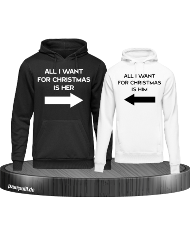All i want for Christmas Partnerlook Hoodies