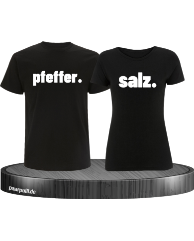 Salz und Pfeffer Pärchen T-Shirts