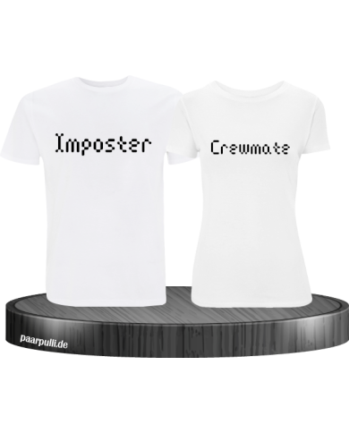 Imposter Crewmate weiß t shirts