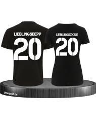 lieblingsdepp lieblingszicke partnerlook shirts in schwarz
