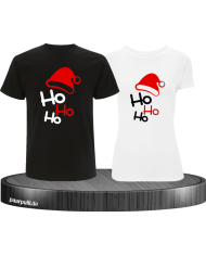 Ho Ho Ho Weihnachten T-Shirts in schwarz weiß