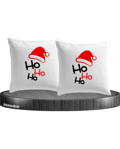 Ho Ho Ho Kissenbezüge in weiß Ho Ho Ho Kissenbezüge in weiß