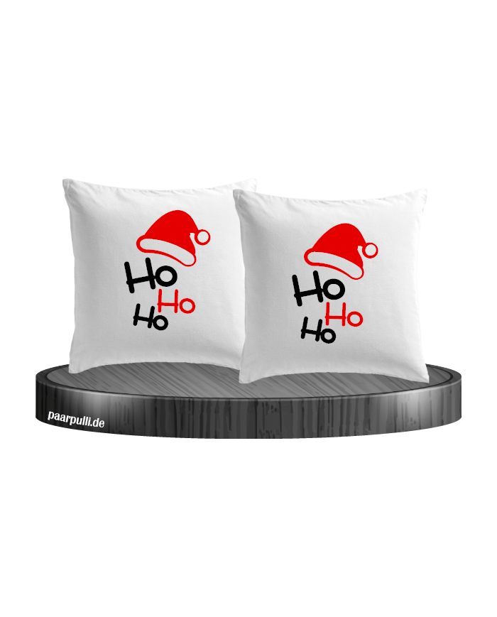 Ho Ho Ho Kissenbezüge in weiß