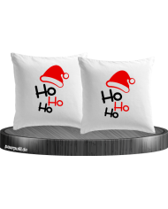 Ho Ho Ho Kissenbezüge in weiß