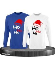 Ho Ho Ho mit roter Mütze Partnerlook Sweatshirts Weihnachtsgeschenke