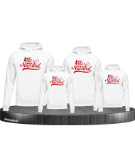 Feliz Navidad 4er Hoodies in weiß