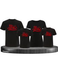 Feliz Navidad 4er T-Shirts in schwarz