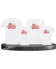 Feliz Navidad 4er T-Shirts in weiß