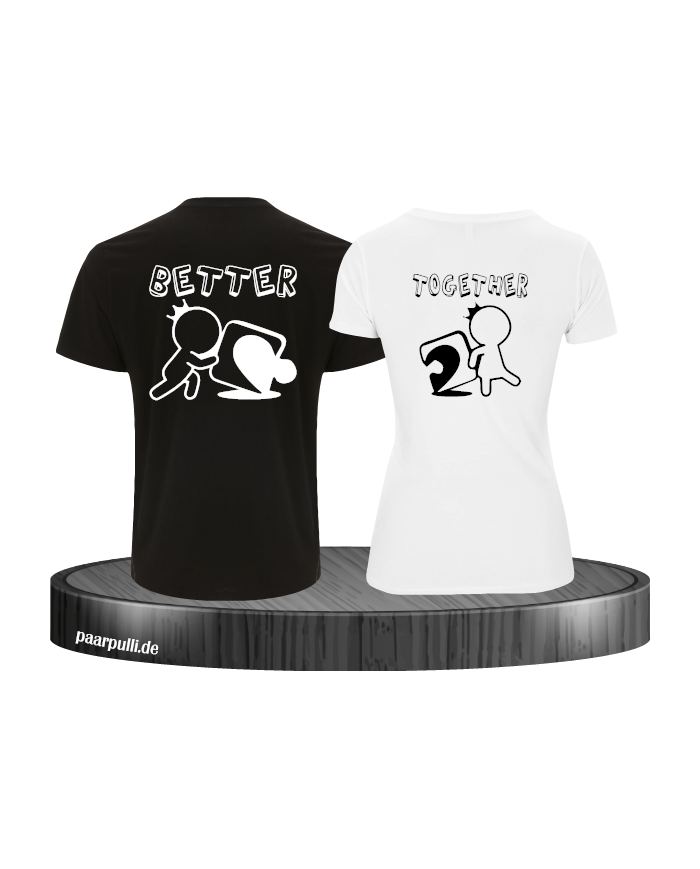Better Together Partner T-Shirts von Paarpulli.de