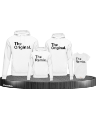 Hoodies bedruckt mit Original Remix weiss