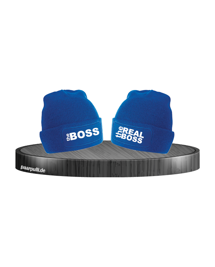 the boss the real boss mützen in blau