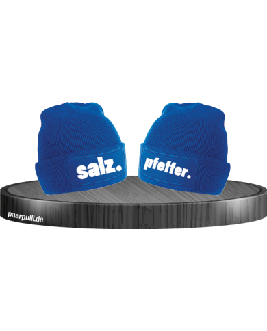 Salz. und Pfeffer. Pärchen Beanies in verschiedenen Farben Salz. und Pfeffer. Pärchen Beanies in verschiedenen Farben