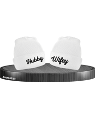 Hubby und Wifey Partnerlook Couple Beanies
