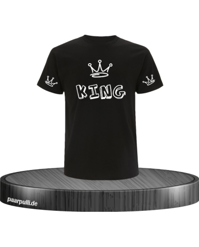 King mit Graffiti Design T-Shirt in Größe XL King mit Graffiti Design T-Shirt in Größe XL