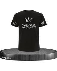 King mit Graffiti Design T-Shirt in Größe XL
