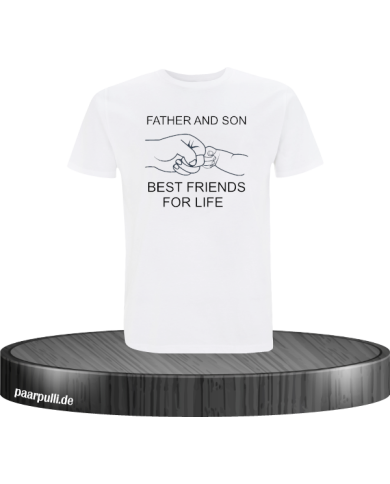 Father and Son Best Friends T-Shirt in Größe M