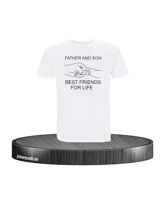 Father and Son Best Friends T-Shirt in Größe M
