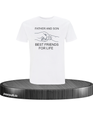 Father and Son Best Friends T-Shirt in Größe M