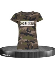 Queen Camouflage T-Shirt in Größe S