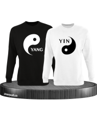 Yin Yang Partnerlook Sweatshirts in verschiedenen Farben