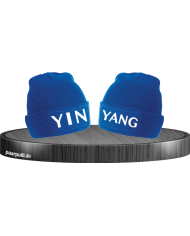 Yin Yang Partnerlook Beanies in blau