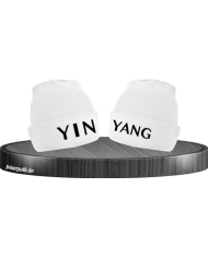 Yin Yang Partnerlook Beanies in weiß
