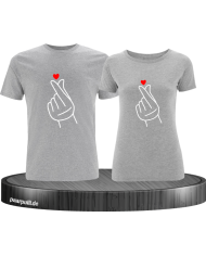 Fingerherzen Partnerlook T-Shirts