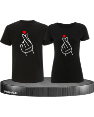Fingerherzen Partnerlook T-Shirts