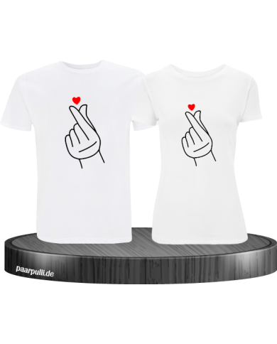 Fingerherzen Partnerlook T-Shirts Fingerherzen Partnerlook T-Shirts