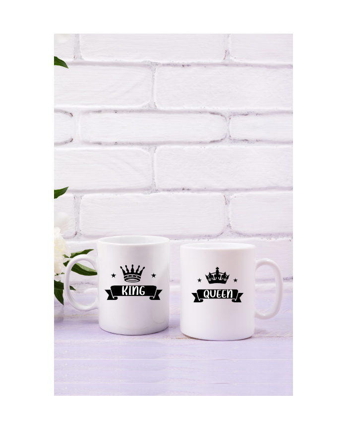 King und Queen Partner Tassen