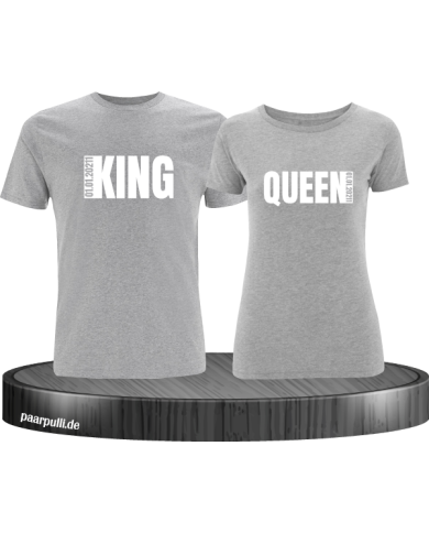 King Queen mit Wunschdatum in grau King Queen mit Wunschdatum in grau