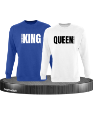 King Queen Seitlich mit wunschdatum in blau weiß