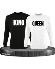 King Queen Seitlich mit wunschdatum in schwarz weiß