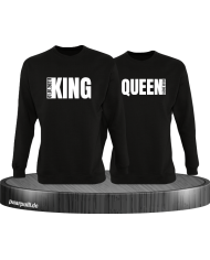 King Queen Seitlich mit wunschdatum in schwarz
