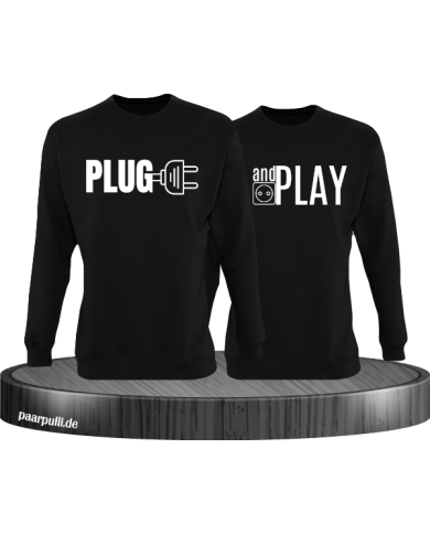 Plug and Play Sweatshirts in schwarz Plug and Play Sweatshirts in schwarz